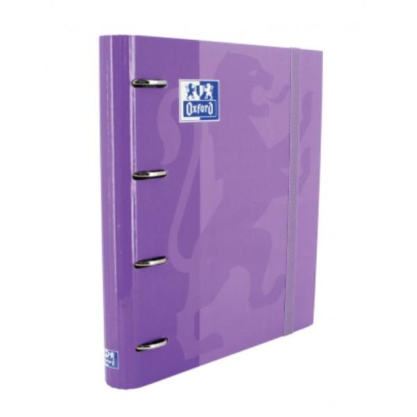 Archivador Carpeblock con Recambio Oxford Classic EuropeanBinder 400109183/ A4+/ 100 Hojas/ Malva