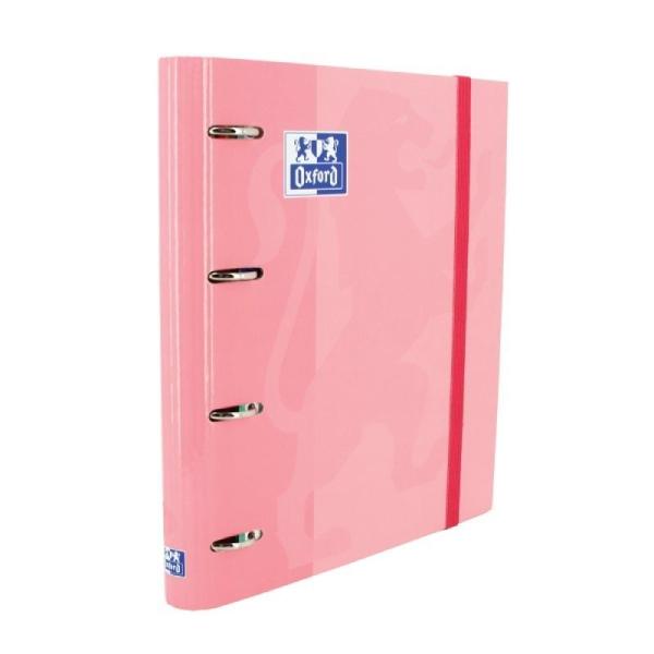 Archivador Carpeblock con Recambio Oxford Classic EuropeanBinder 400109185/ A4+/ 100 Hojas/ Rosa Chicle