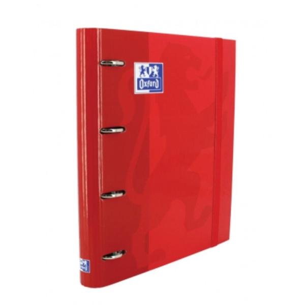 Archivador Carpeblock con Recambio Oxford Classic EuropeanBinder 400109186/ A4+/ 100 Hojas/ Rojo