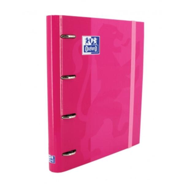 Archivador Carpeblock con Recambio Oxford Classic EuropeanBinder 400109188/ A4+/ 100 Hojas/ Fucsia