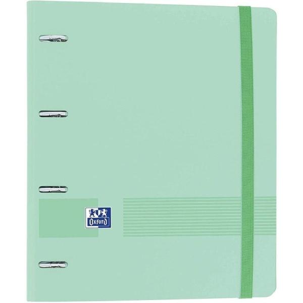 Archivador Carpeblock con Recambio Oxford Live & Go EuropeanBinder 400131302/ A4+/ 100 Hojas/ Menta Pastel