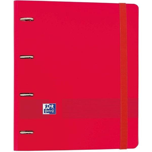 Archivador Carpeblock con Recambio Oxford Live & Go EuropeanBinder 400131304/ A4+/ 100 Hojas/ Rojo