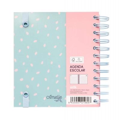 AGENDA ESCOLAR ERIK ADPM1905 DP M AMELIE - 14*16CM - SEPT.