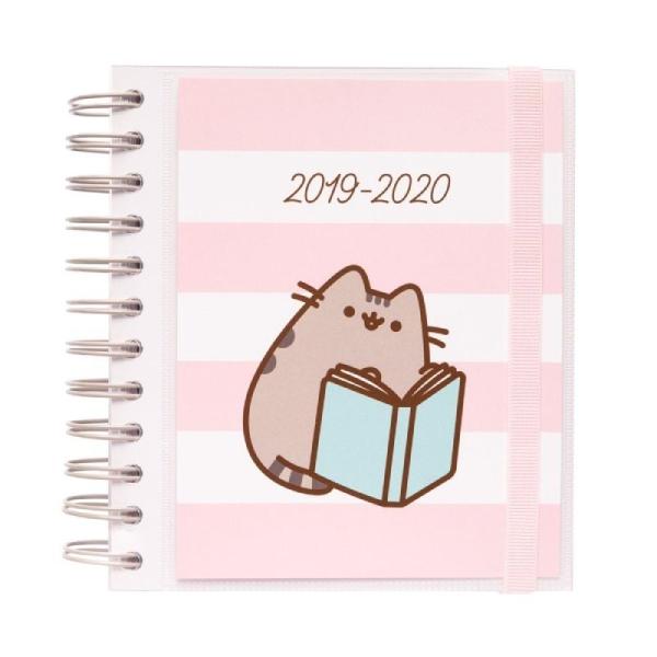 AGENDA ESCOLAR ERIK ADPM1917 DP M PUSHEEN GOLD - 14*16CM - SEPT. 19/JUNIO 2020 - 300PAG. 80G - REGLA MARCAPAGINAS - LAMINAS SEPA