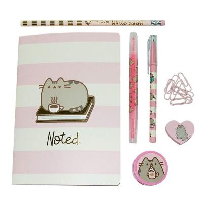 SET PAPELERÍA ERIK PUSS4045 PUSHEEN ROSE SWEET & SIMPLE -