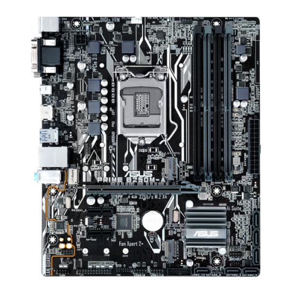 PLACA BASE ASUS PRIME B250M-A - SOCKET LGA 1151 - CHIPSET B250 - 4XDIMM DDR4 - 6XSATA -2XM.2 - PCIE 16X - 2XPCIE 1X - HDMI/DVI-D