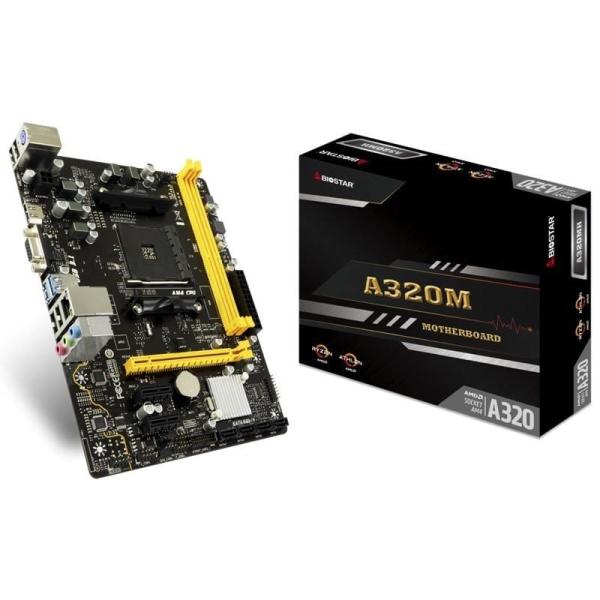 PLACA BASE BIOSTAR A320MH - PARA AMD AM4 RYZEN/ATHLON SEGÚN ESPECIFICACIONES - SOCKET AM4 - 2*DIMM DDR4 - VGA - HDMI - MATX