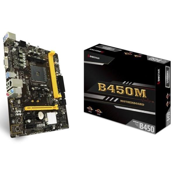 PLACA BASE BIOSTAR RACING B450GT3 - PARA AMD AM4 RYZEN/ATHLON SEGÚN ESPECIFICACIONES - SOCKET AM4 - 4*DIMM DDR4 - VGA - HDMI - D