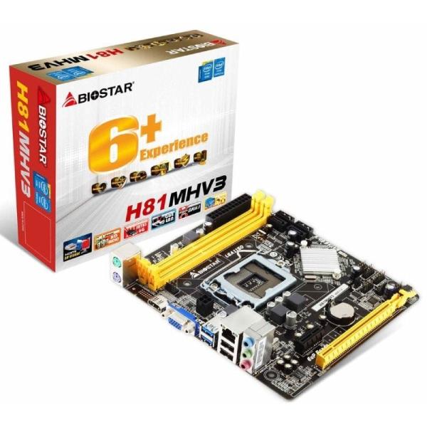 Placa Base Biostar H81MHV3 Socket 1150/ Micro ATX