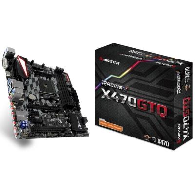 PLACA BASE BIOSTAR RACING X470GTQ - PARA AMD AM4 RYZEN/ATHLON