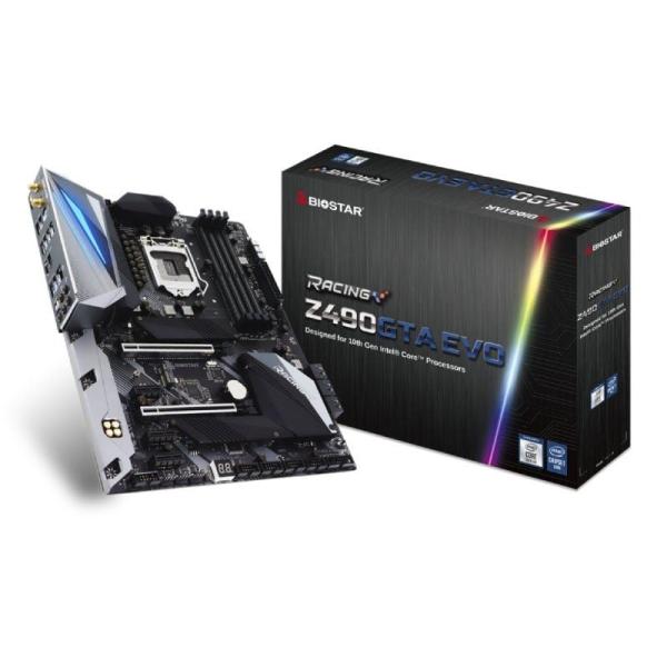 PLACA BASE BIOSTAR RACING Z490GTA EVO - PARA INTEL CORE 10TH GEN - SOCKET LGA 1200 - CHIPSET Z490 - 4*DIMM DDR4 - HDMI - ATX