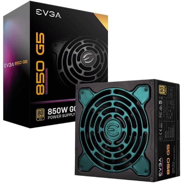 Fuente de Alimentación EVGA 850 G5 Supernova/ 850W/ Ventilador 13.5cm/ 80 Plus Gold