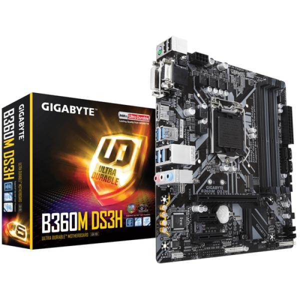 Placa Base Gigabyte GA-B360M DS3H Socket 1151/ Micro ATX