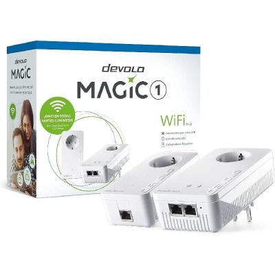 Adaptador Powerline Devolo Magic 1 WiFi 1200Mbps/ Alcance 400m/