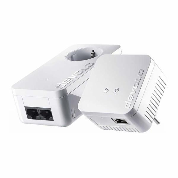 Adaptador Powerline Devolo DLAN 550 WiFi 500Mbps/ Alcance 400m/ Pack de 2