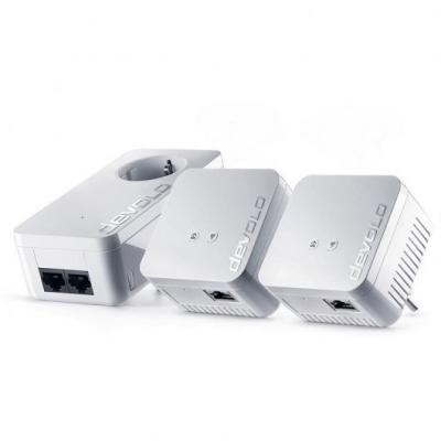 Adaptador Powerline Devolo DLAN 550 500Mbps/ Alcance 400m/ Pack