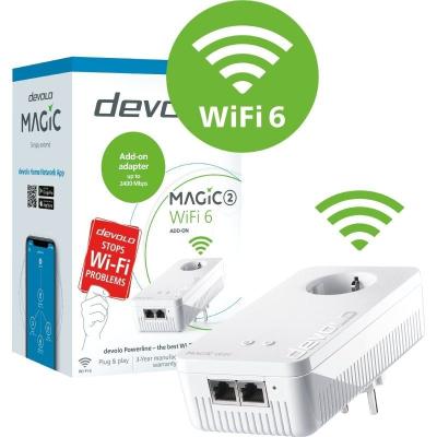 Adaptador Powerline Devolo Magic 2 WiFi 6/ 2400Mbps/ Alcance