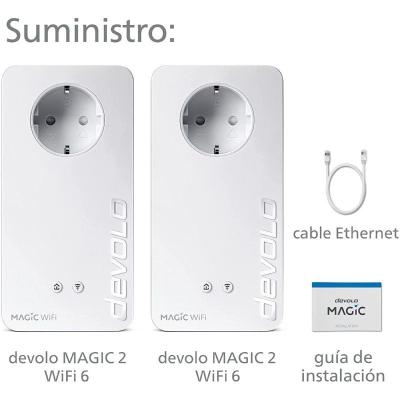 Adaptador Powerline Devolo Magic 2 WiFi 6 Mesh Starter Kit/