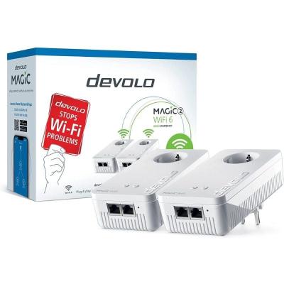 Adaptador Powerline Devolo Magic 2 WiFi 6 Mesh Starter Kit/