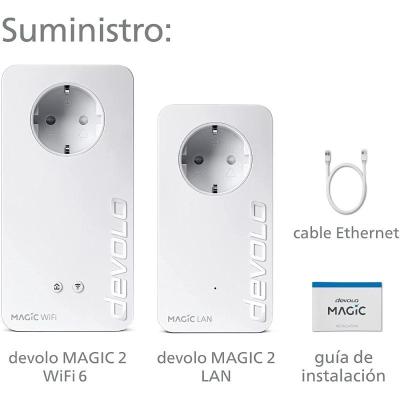 Adaptador Powerline Devolo Magic 2 WiFi 6 Starter Kit/