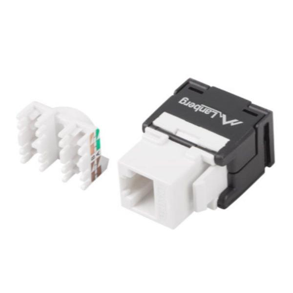 CONECTOR KEYSTONE LANBERG KSU6-2000 - RJ45 HEMBRA EXTERNO - LSA INTERNO (SIN HERRAMIENTAS) - UTP - CAT. 6 - PARA CABLES 22-26AWG