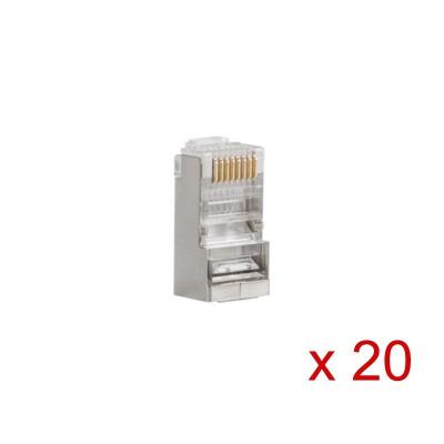 Conector RJ45 Lanberg PLS-5020/ CAT 5e FTP/ 20 Uds