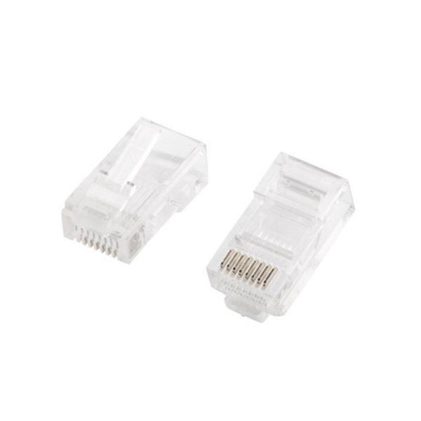 CONECTOR DE RED RJ45 LANBERG PLU-1001 - PARA CABLEADO UTP - BOLSA DE 100 UNIDADES