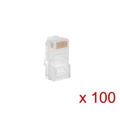 CONECTOR DE RED RJ45 LANBERG PLU-5000 - PARA CABLEADO UTP CAT5E