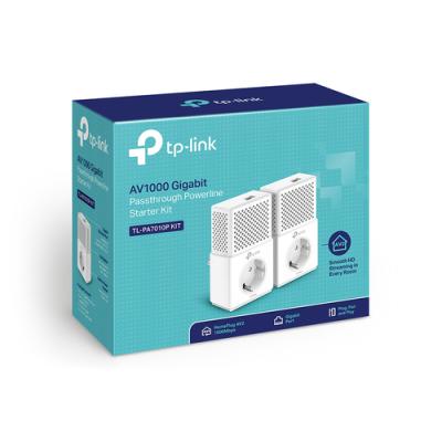 Adaptador Powerline TPLink TL-PA7010PKit 1000MBs/ Alcance