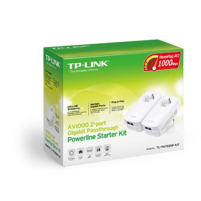 KIT DE ADAPTADORES PLC/ POWERLINE TP-LINK TL-PA7020P KIT - PACK