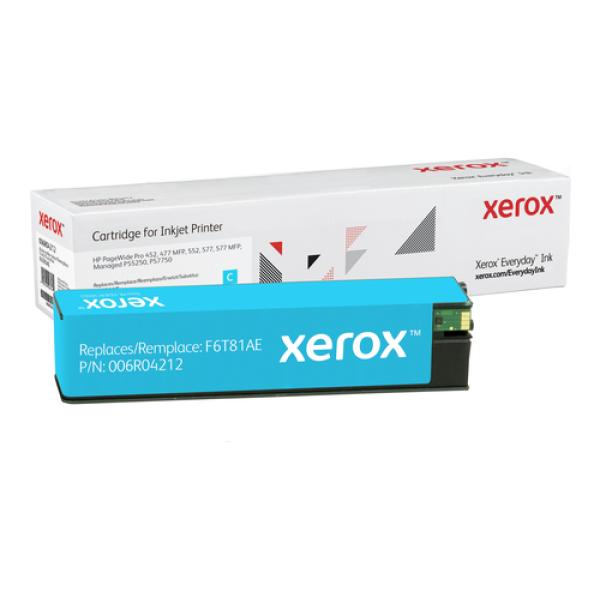 Cartucho de Tinta compatible Xerox 006R04212 compatible con HP F6T81AE/ 7000 páginas/ Cian