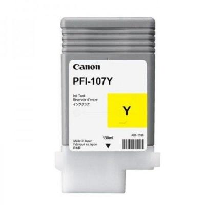 CARTUCHO DE TINTA AMARILLO CANON PFI-107Y - 130ML - COMPATIBLE