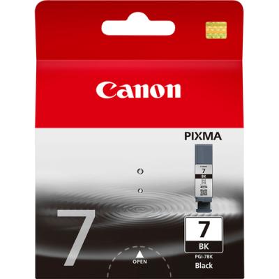 CARTUCHO DE TINTA NEGRO CANON PGI-7BK - 25ML - COMPATIBLE SEGÚN