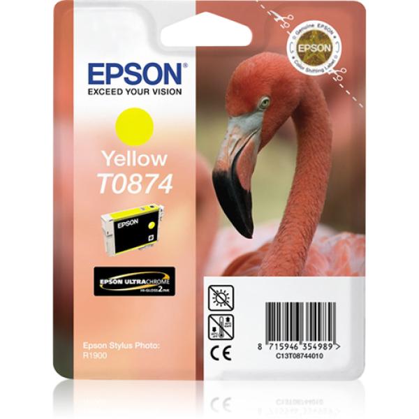 Cartucho de Tinta Original Epson T0874/ Amarillo