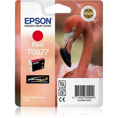 Cartucho de Tinta Original Epson T0877/ Rojo