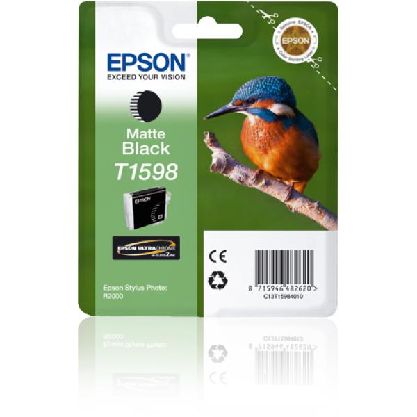 Cartucho de Tinta Original Epson T1598/ Negro Mate