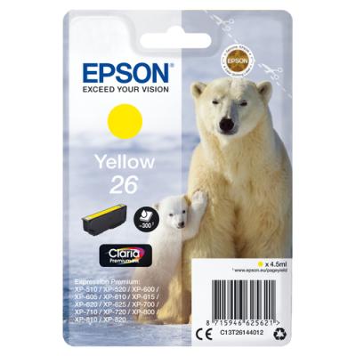 Cartucho de Tinta Original Epson nº26/ Amarillo