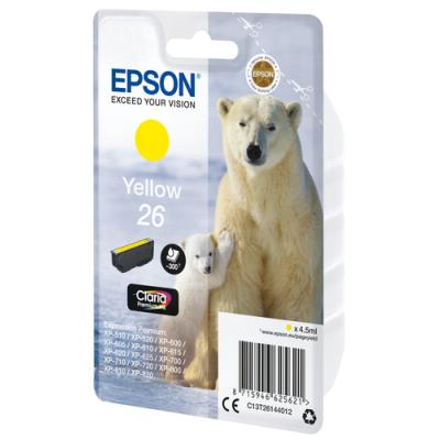 Cartucho de Tinta Original Epson nº26/ Amarillo