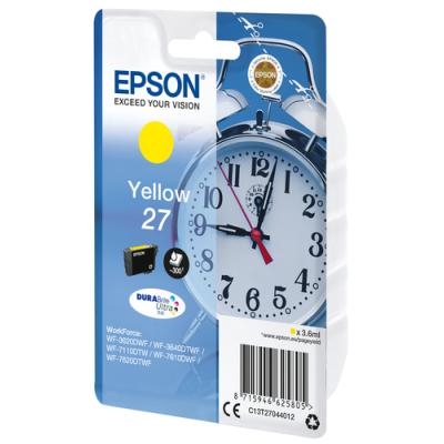 Cartucho de Tinta Original Epson nº27/ Amarillo