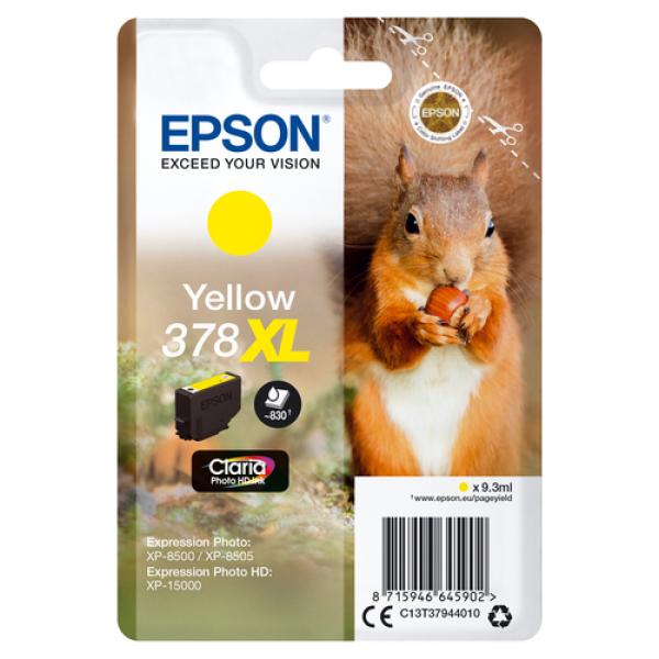 Cartucho de Tinta Original Epson nº378 XL Alta Capacidad/ Amarillo