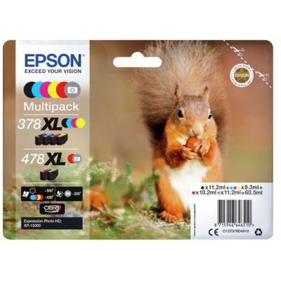 Cartucho de Tinta Original Epson 378XL/478XL Multipack/ Negro/