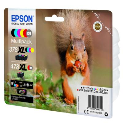 Cartucho de Tinta Original Epson 378XL/478XL Multipack/ Negro/