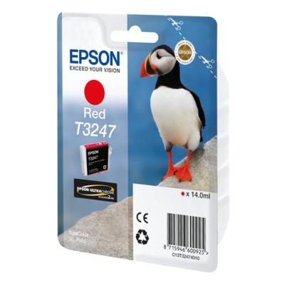 Cartucho de Tinta Original Epson T3247/ Rojo