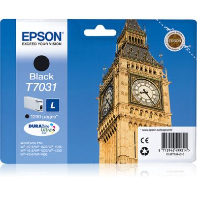 Cartucho de Tinta Original Epson T7031 L/ Negro