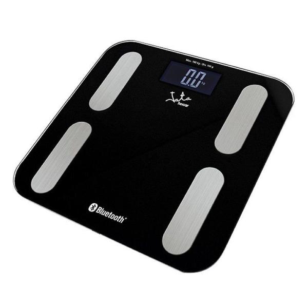 Báscula de Baño Jata 593 V2/ Análisis Corporal/ Bluetooth/ Hasta 180kg/ Negra