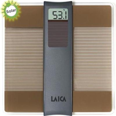 BÁSCULA DE BAÑO CON CÉLULA SOLAR LAICA PS1037 MARRÓN - GRAN