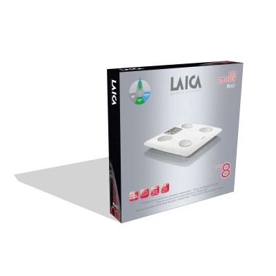 BÁSCULA DE BAÑO ANALIZADORA LAICA PS4007 BLANCA - CALCULO GRASA