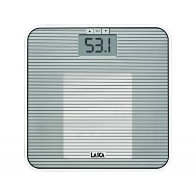 BÁSCULA DE BAÑO ANALIZADORA LAICA PS4010 PLATA - GRAN DISPLAY