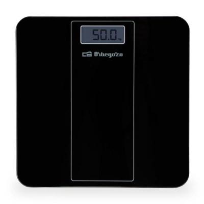 Báscula de Baño Orbegozo PB-2219/ Hasta 180kg/ Negra