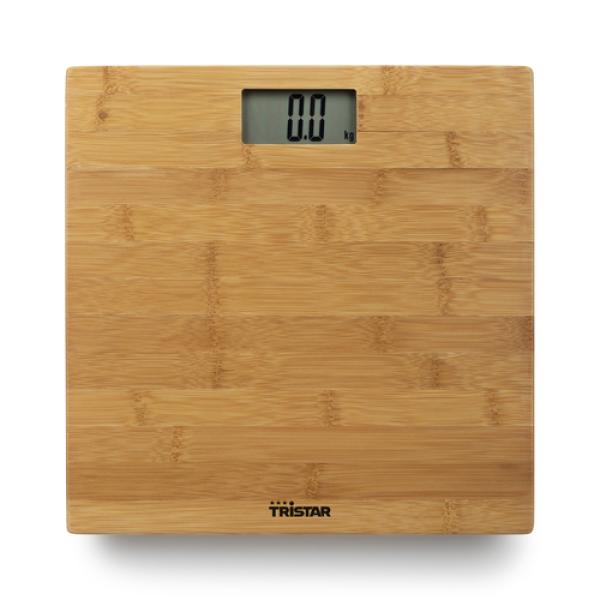 Báscula de Baño Tristar WG-2432/ Hasta 180kg/ Bambú